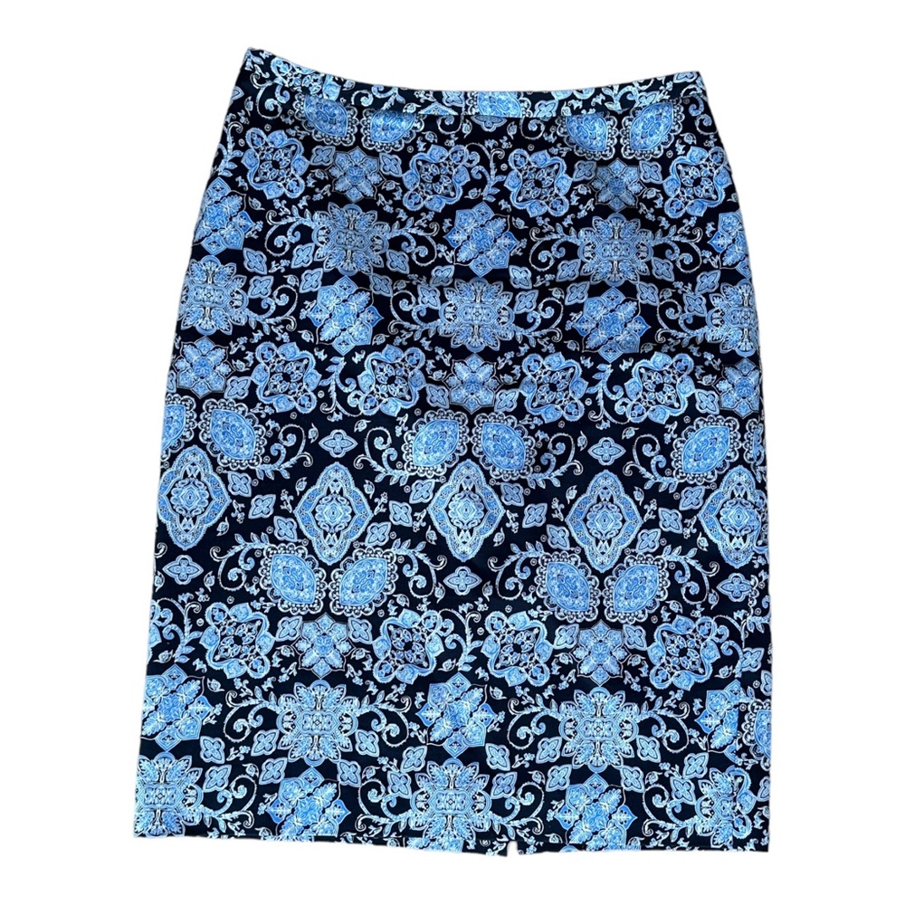 Pure collection women’s floral print Blue Skirt Pencil Style Size 6